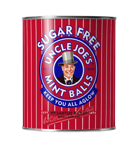Uncle Joe’s Sugar Free Mint Balls 120g Tin