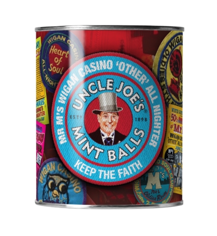 The Limited Edition Mr M’s Wigan Casino’s ‘other’ All-Nighters 50th Anniversary Uncle Joe’s Mint Balls Tin