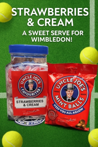 Wimbledon Special – 1kg Strawberries & Cream + Mint Balls Bag